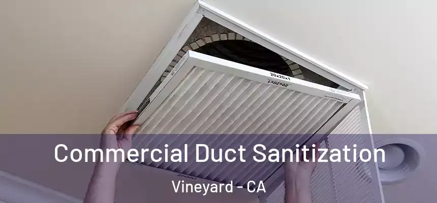  Commercial Duct Sanitization Vineyard - CA